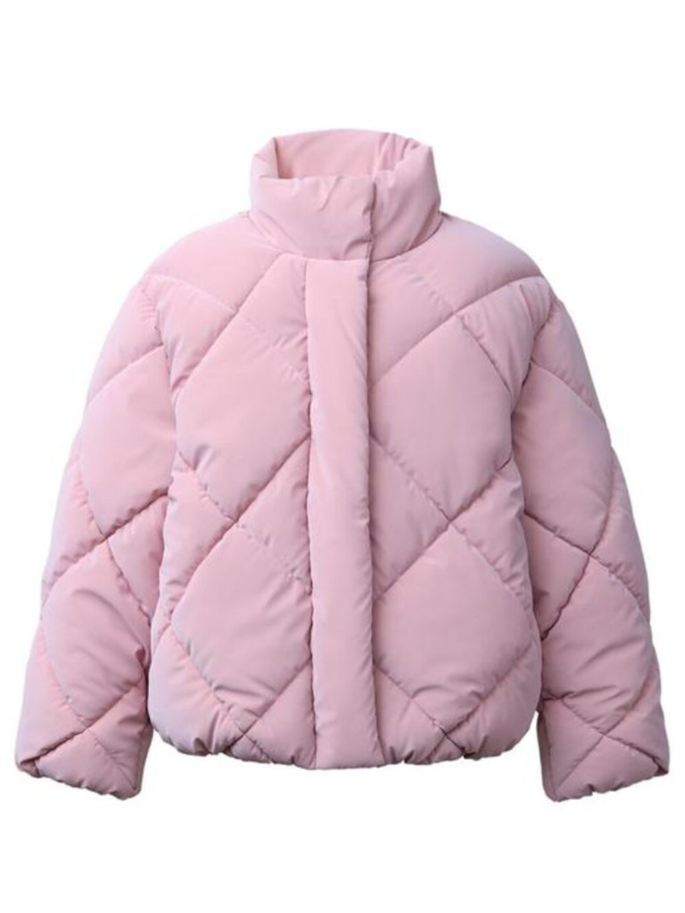 ZARA Girls Rubberized Lightweight Puffer Jacket Size 8-9 โ Chalk Pink
